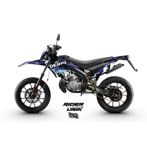 KIT DECO 50CC DERBI DRD USINE BLEU