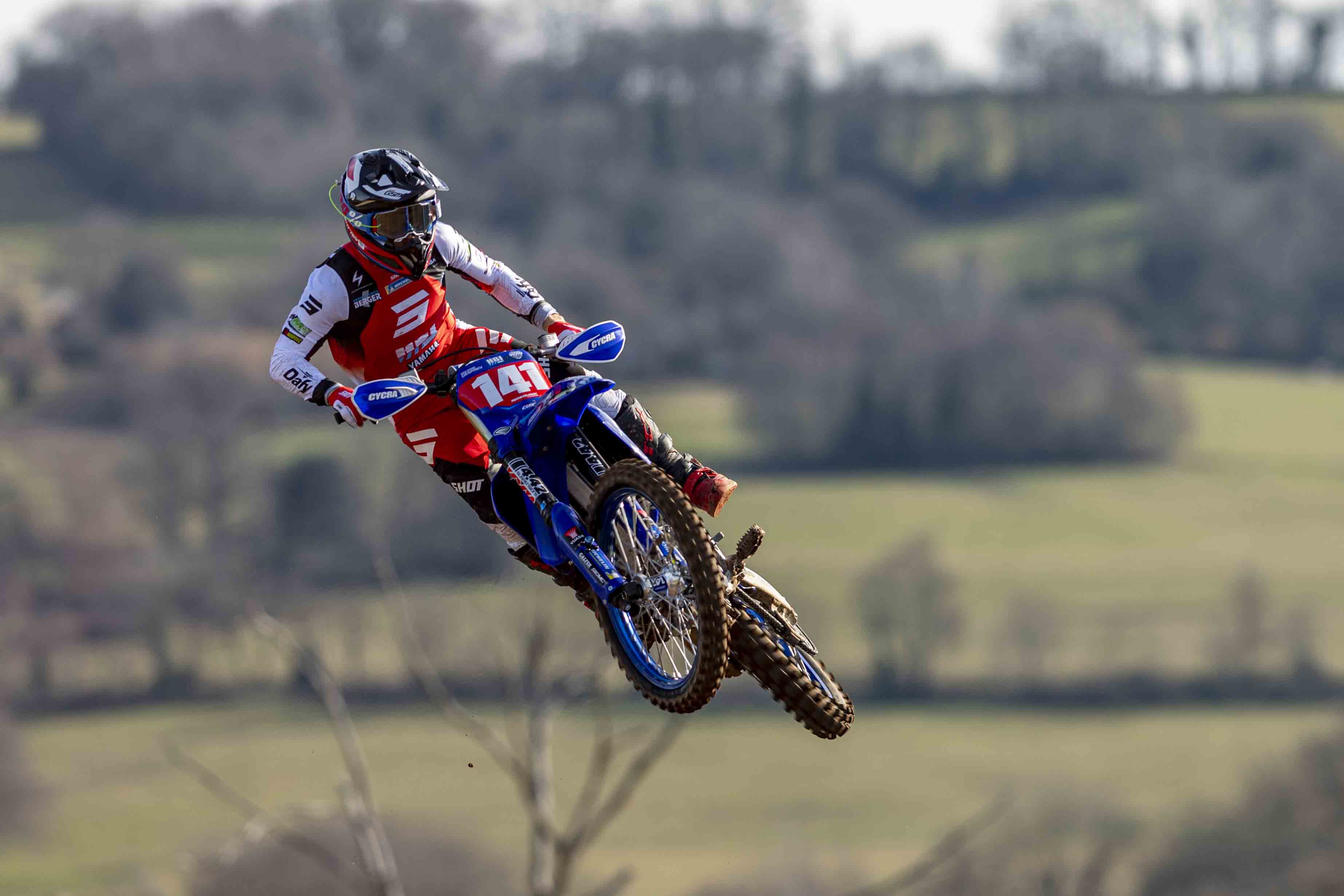 Image Team GSM, championnat de France de Motocross Elite, ouverture à Lacapelle Marival (46), en course pour le titre...