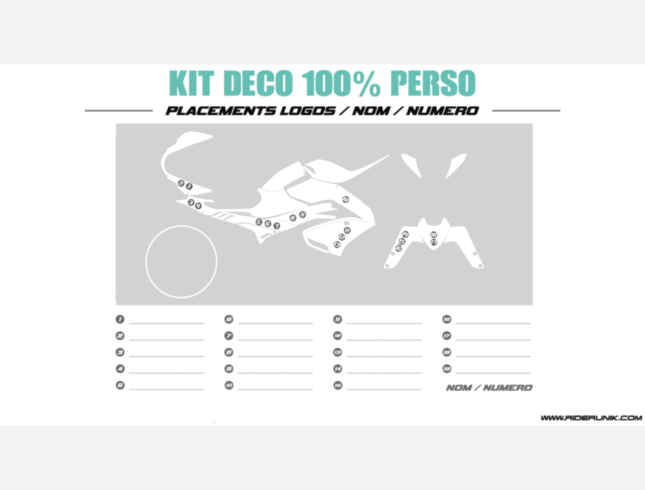 KIT DECO CF MOTO 800 NK 100% PERSONNALISE 1