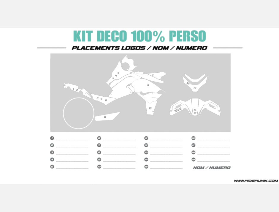 KIT DECO CF MOTO 800 MT 100% PERSONNALISE 1