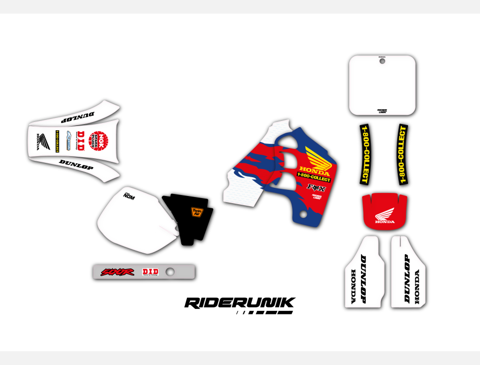 KIT DECO MOTOCROSS CR MCGRATH BLEUE 1