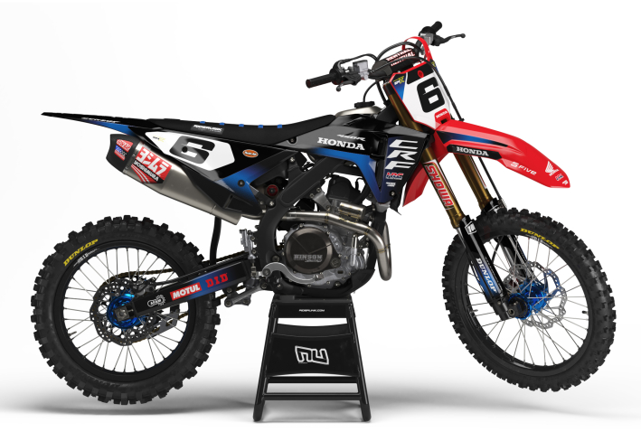 KIT DECO MOTOCROSS CR/CRF ERA 25 BLACK