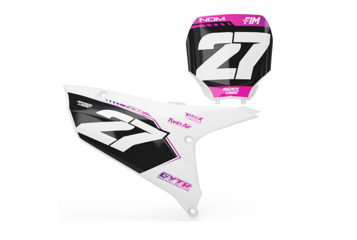 KIT DECO FONDS DE PLAQUES YAMAHA KAZO PINK