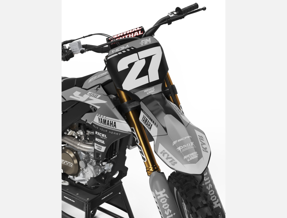 KIT DECO MOTOCROSS YZ/YZF KAZO GREY 3